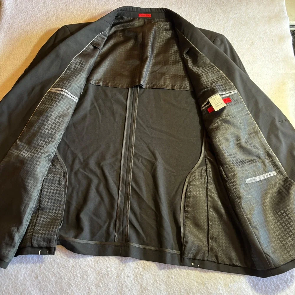 John Varvatos USA Men's Black‎ Wool Blazer Suit Coat Jacket Size 44R